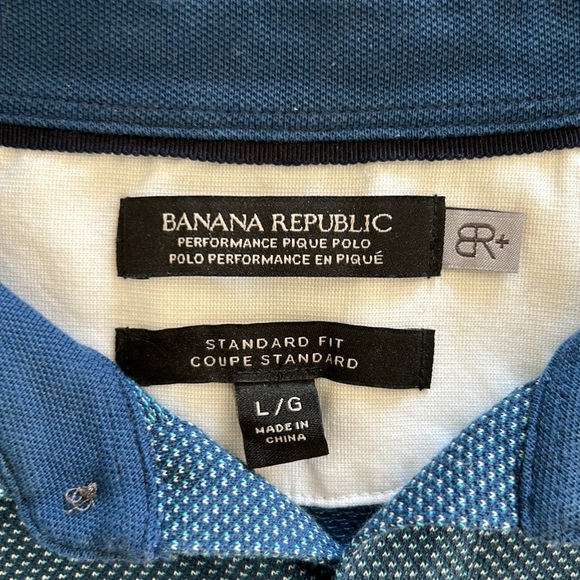 Banana Republic L Men’s Performance Pique Polo - Picture 2 of 3
